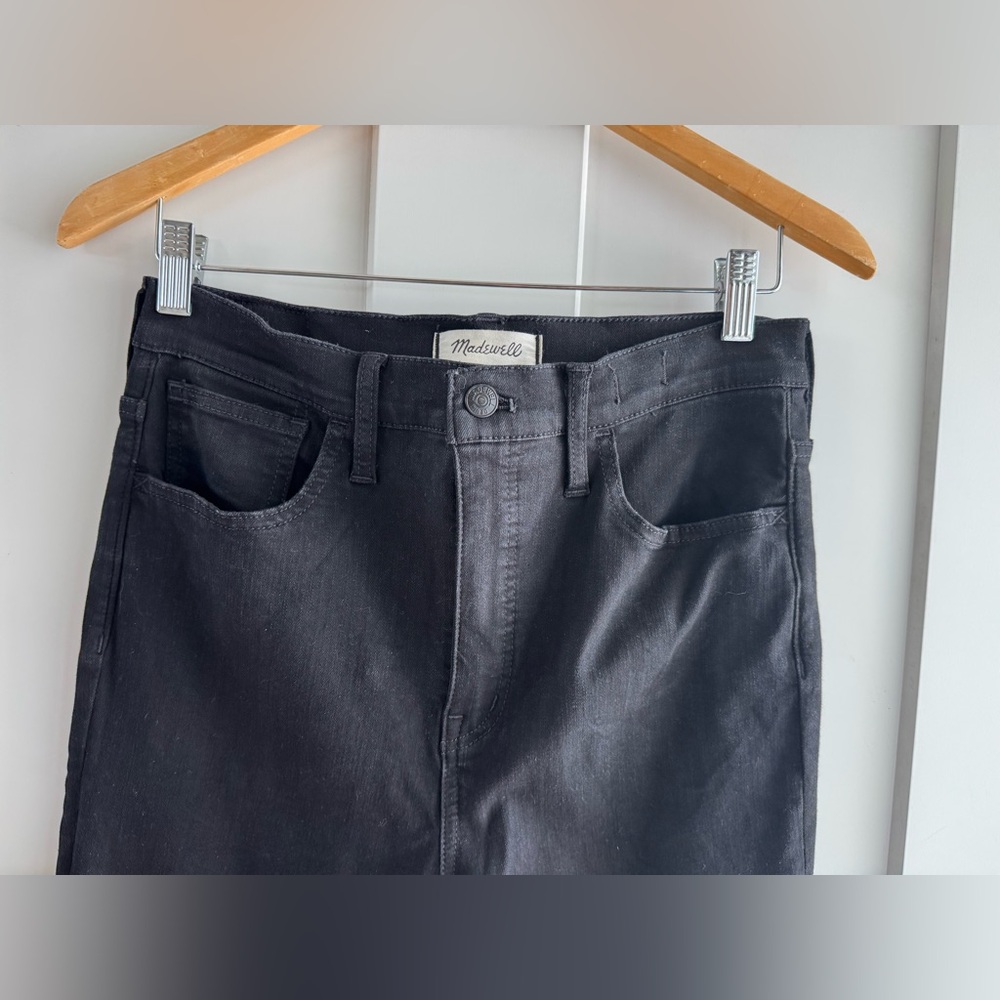 Madewell Black Denim Roadtripper Jeans Size 29 - Picture 5 of 13